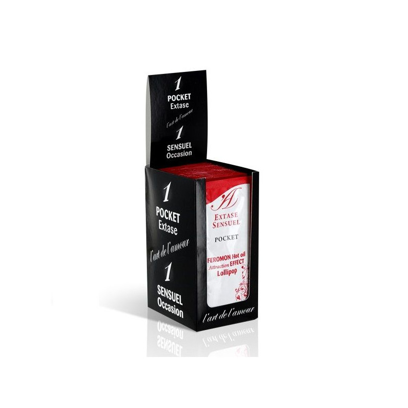 EXTASE SENSUAL - OLIO DA MASSAGGIO AI FEROMONI EFFETTO CALORE LOLLIPOP 10 ML 1 