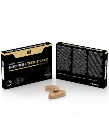 BLACK BULL - POTENZA ERECTMEN E TESTOSTERIDE E TESTOSTERONE PER UOMINI 10 CAPSULE 1 