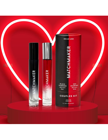 EYE OF LOVE - MATCHMAKER PHEROMONE 2PC SET COUPLES KIT ATTIRE HER & HIM 20 ML 4 