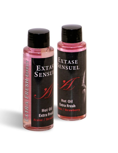 EXTASE SENSUAL - HUILE DE MASSAGE EFFET FRAISE EXTRA FRAÎCHE 100 ML 1 