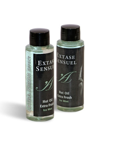 EXTASE SENSUAL - HUILE DE MASSAGE A EFFET GLACE EXTRA FRAÎCHE 100 ML 2 