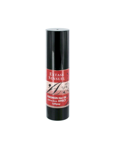 EXTASE SENSUAL - HUILE DE MASSAGE EFFET CHAUFFANT AUX PHÉROMONES SUCETTES 30 ML 1 