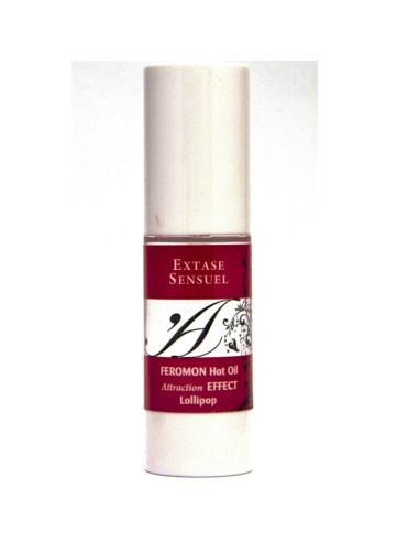 EXTASE SENSUAL - HUILE DE MASSAGE EFFET CHAUFFANT AUX PHÉROMONES SUCETTES 30 ML 2 