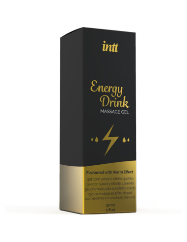 INTT MASSAGE & ORAL SEX - GEL DE MASSAGE A L''ENERGIE AROMATISEE CA BOISSON ET EFFET CHAUFFANT 2 