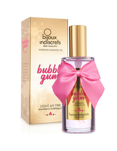 BIJOUX - INDISCRETS LIGHT MY FIRE MASSAGE OIL HEAT EFFECT GUM FLAVOR 1 