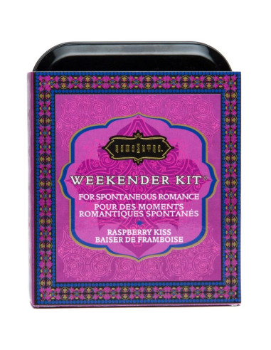 KAMASUTRA - WEEKENDER KIT EN ÉTAIN FRAMBOISE KISS FRAMBOISE 1 