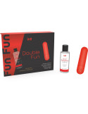 INTT RELEASES - KIT DOPPIO DIVERTIMENTO CON BULLET VIBRANTE E GEL DA MASSAGGIO ALLA FRAGOLA 2 