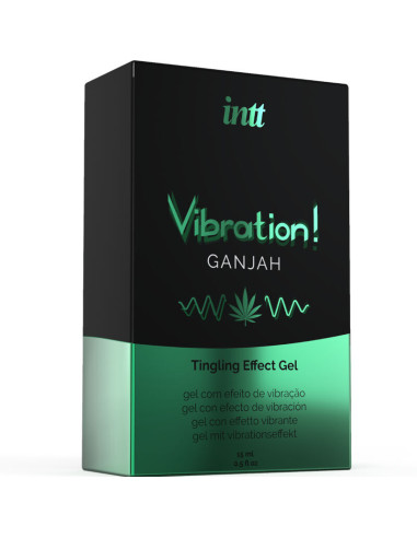 INTT - KRAFTVOLLES INTIMSTIMULIERENDES FLÜSSIGES VIBRATIONSGEL CANNABIS 15ML 2 