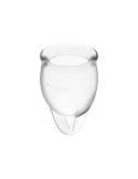 SATISFYER - FEEL CONFIDENT MENSTRUAL CUP CLEAR 15 + 20 ML 1 