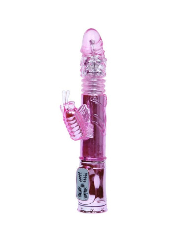 BAILE - VIBRATEUR RECHARGEABLE AVEC STIMULATEUR DE PAPILLON ROTATION ET THROBBING 10 