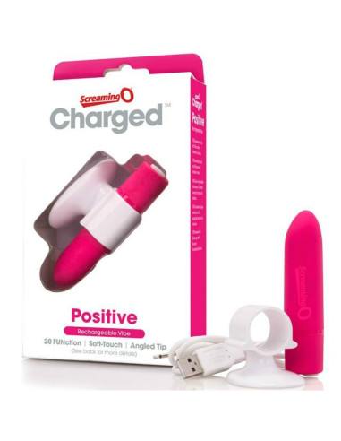 SCREAMING O - MASSEUR RECHARGEABLE POSITIVE ROSE 3 