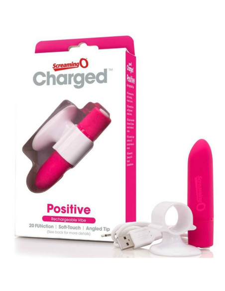 SCREAMING O - MASSEUR RECHARGEABLE POSITIVE ROSE 3 