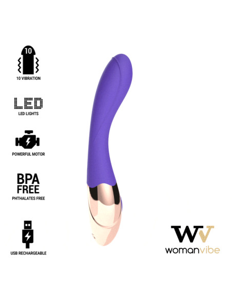 WOMANVIBE - SUNNY SILICONE RECHARGEABLE VIBRATOR 5 