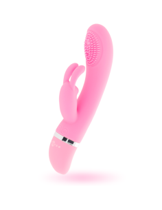 INTENSE - VIBRATEUR OSCILLANT SUSY SILICONE LAPIN ROSE 4 