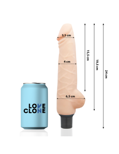 LOVECLONE - HARALD SELF LUBRICATION VIBRATOR 24 CM -O- 4 CM 5 