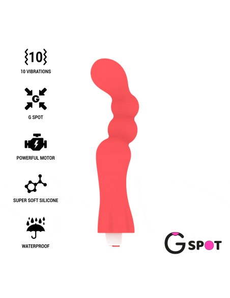 G-SPOT - GOHAH VIBRATOR LIGHT RED 7 