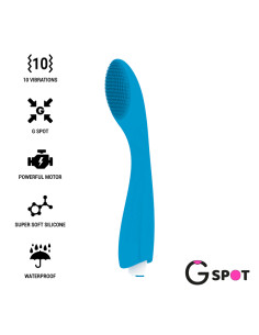 G-SPOT - VIBRATORE GYLBERT BLU TURCHESE 7 