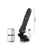 BASECOCK - REALISTISCHER VIBRATOR MIT FERNBEDIENUNG SCHWARZ 19.5 CM -O- 4 CM 6 