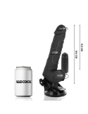 BASECOCK - REALISTIC VIBRATOR REMOTE CONTROL BLACK 18.5 CM -O- 4CM 6 