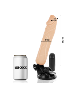 BASECOCK - REALISTIC VIBRATOR REMOTE CONTROL FLESH 20 CM -O- 4 CM 6 