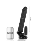 BASECOCK - REALISTISCHER VIBRATOR MIT FERNBEDIENUNG SCHWARZ 21 CM -O- 4 CM 6 