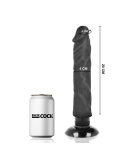 BASECOCK - VIBRATEUR RÉALISTE 2-1 NOIR 20 CM -O- 4 CM 7 