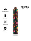 CUSTOM BULLETS - FLORAL RECHARGEABLE BULLET 10 INTENSITIES 6 