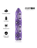 CUSTOM BULLETS - RECHARGEABLE SNAKE PURPLE MAGNETIC BULLET 10 INTENSITIES 6 