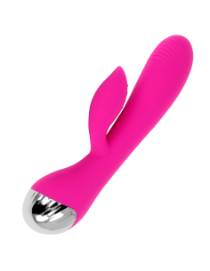 OHMAMA - WIEDERAUFLADBARER VIBRATOR MIT KANINCHEN 10 VIBRATIONSMODI 19 CM 4 