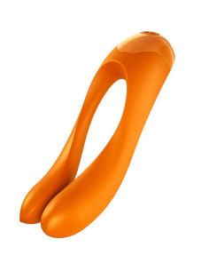 SATISFYER - VIBRATEUR DOIGTS CANDY CANE ORANGE 6 