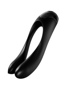 SATISFYER - VIBRATEUR DOIGTS CANDY CANE NOIR 6 