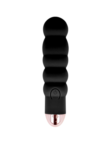 DOLCE VITA - AUFLADBARER VIBRATOR SECHS SCHWARZ 7 GESCHWINDIGKEITEN 4 