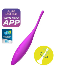 SATISFYER - VIBRATORE TWIRLING JOY CLIT TIP FUCSIA 5 