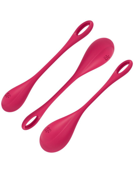 SATISFYER - SET DA ALLENAMENTO YONI POWER 1 ROSSO 4 