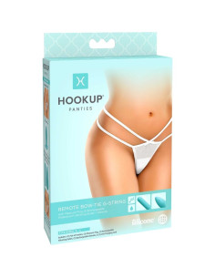 HOOK UP PANTIES - REMOTE BOW-TIE G-STRING SIZE S/L 7 