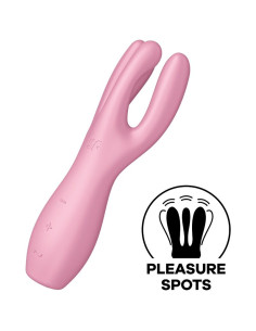 SATISFYER - VIBRATORE THREESOME 3 ROSA 4 