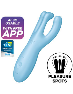 SATISFYER - THREESOME 4 VIBRATORAPP BLAU 4 