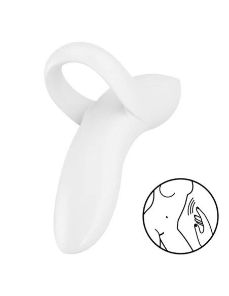 SATISFYER - VIBRATEUR DOIGTS BOLD LOVER BLANC 4 