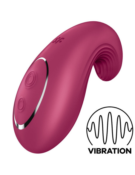 SATISFYER - VIBRATORE DA APPOGGIO DIPPING DELIGHT ROSSO 4 