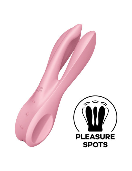 SATISFYER - THREESOME 1 VIBRATOR ROSA 5 