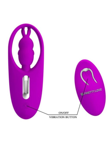 PRETTY LOVE - WILD RABBIT STIMULATOR FOR PANTIES WITH REMOTE CONTROL LILAC 5 