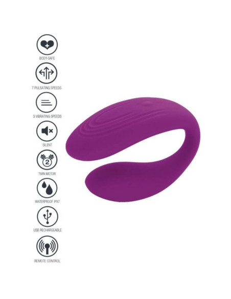 XOCOON - GEBUNDENER VIBRATOR FÜR LIEBESPAARE, LILA 9 