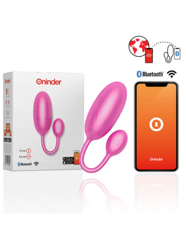 ONINDER - TOKYO VIBRATING EGG PINK 7.5 X 3.2 CM FREE APP 9 