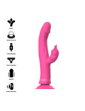 INTENSE - VIBRATEUR JULIO RABBIT SILICONE ROSE 8 