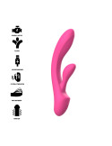 INTENSE - VIBRATORE LUIGI RABBIT SILICONE LIQUIDO ROSA 8 