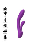 INTENSE - VIBRATORE LUIGI RABBIT SILICONE LIQUIDO VIOLA 8 