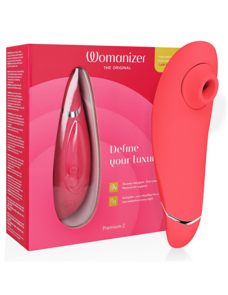 WOMANIZER - PREMIUM 2 CLITORAL STIMULATOR RASPBERRY 7 