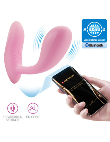 PRETTY LOVE - BAIRD G-SPOT 12 VIBRATIONS RECHARGEABLE PINK APP 9 