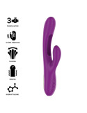 INTENSE - APOLO WIEDERAUFLADBARER MULTIFUNKTIONSVIBRATOR 7 VIBRATIONEN MIT LILA SCHWINGENDER ZUNGE 8 