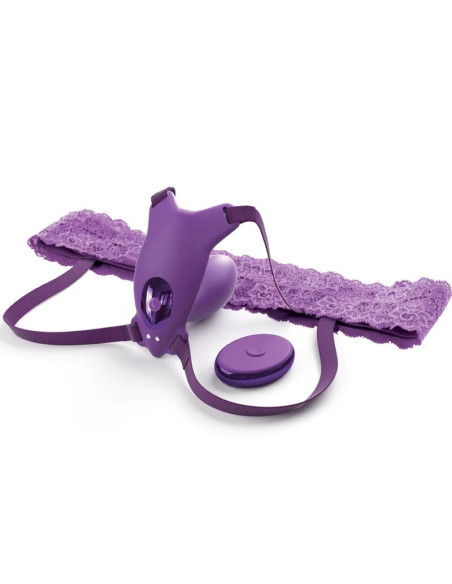 FANTASY FOR HER - PETTORINA G-SPOT BUTTERFLY CON VIBRATORE, RICARICABILE E TELECOMANDO VIOLA 5 